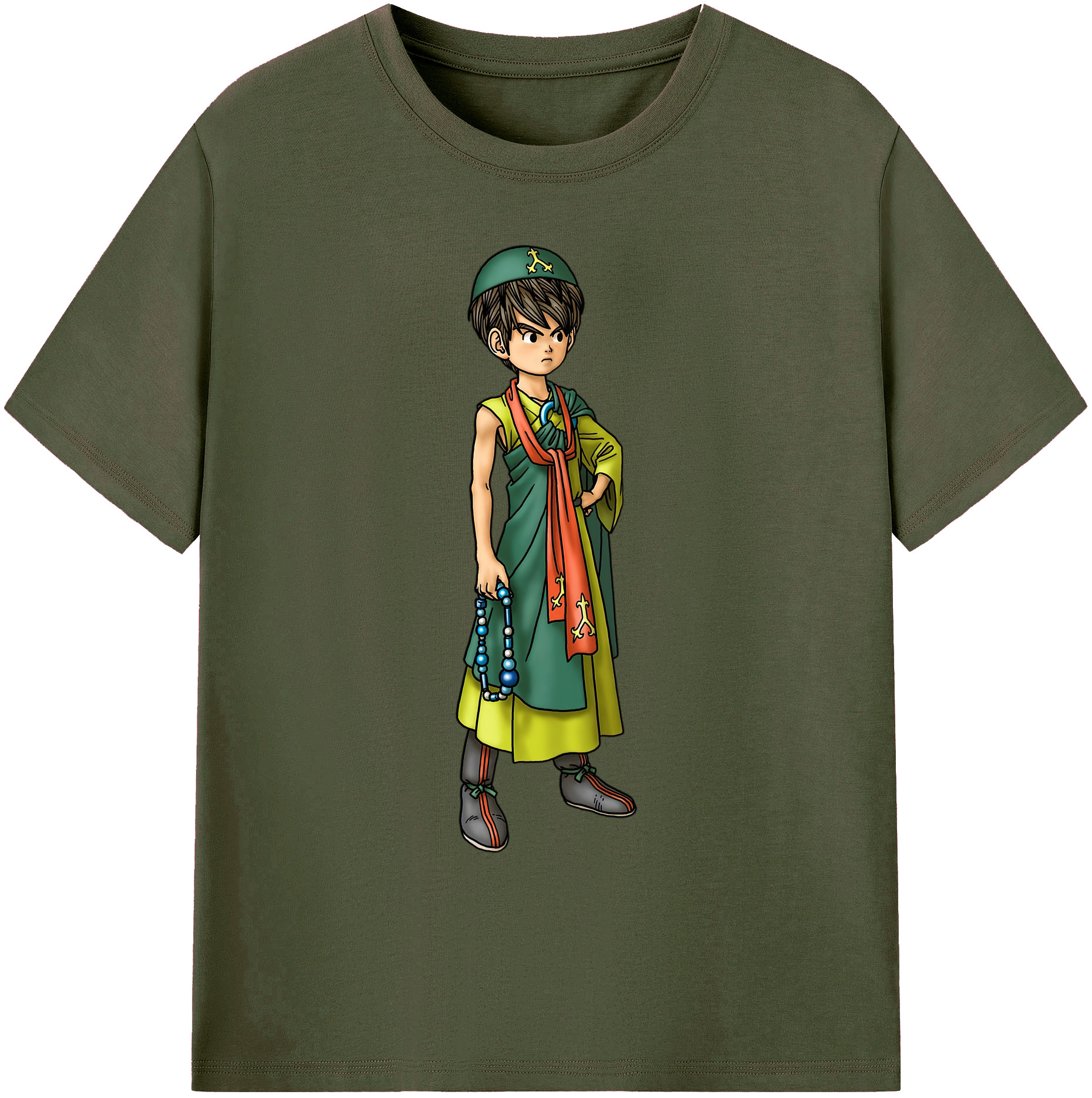 （画像用） ドラゴンクエスト Doragon Kuesuto Dragon Quest 綿100％ メンズ半袖Tシャツ｜肌触りやわらか＆通気性